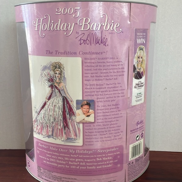 2005 Holiday Barbie by Bob Mackie NIB Mint Condition - Picture 5 of 7
